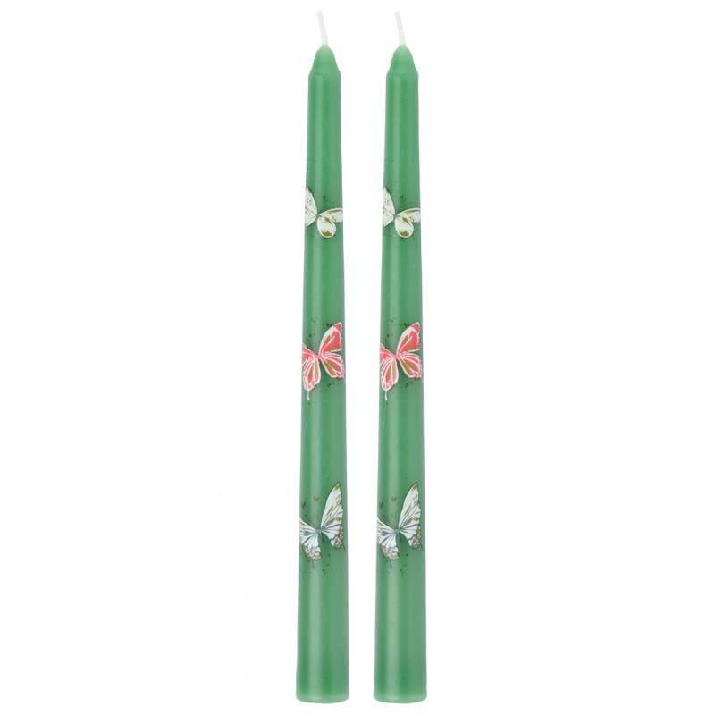 2 Stabkerzen mit Schmetterlingen von My Home