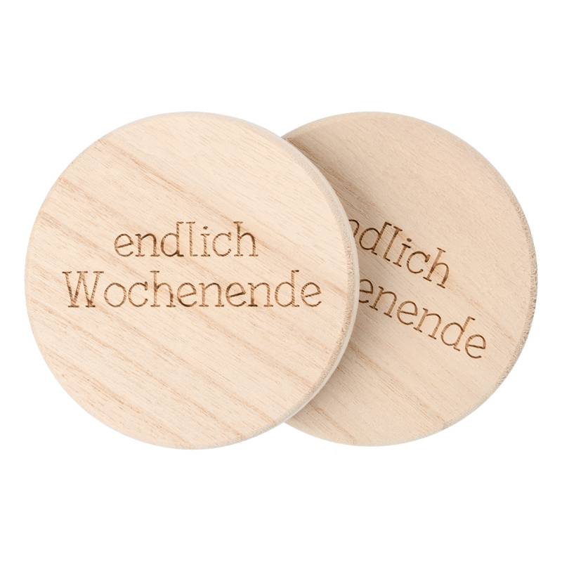 2 Untersetzer aus Holz von My Home