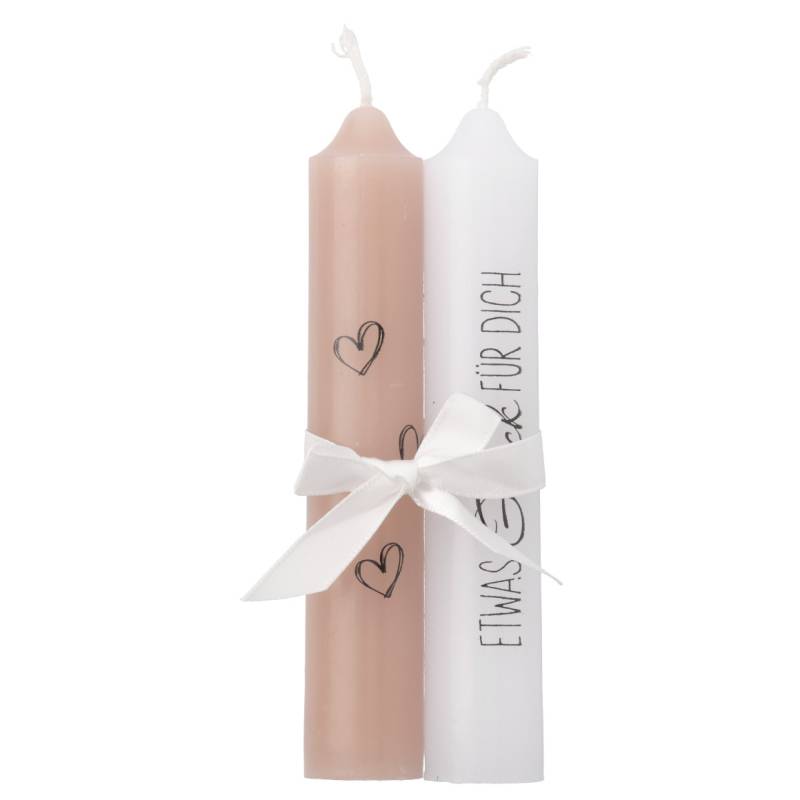 2 kleine Stabkerzen mit Spruch 2 kleine Stabkerzen mit Spruch von My Home