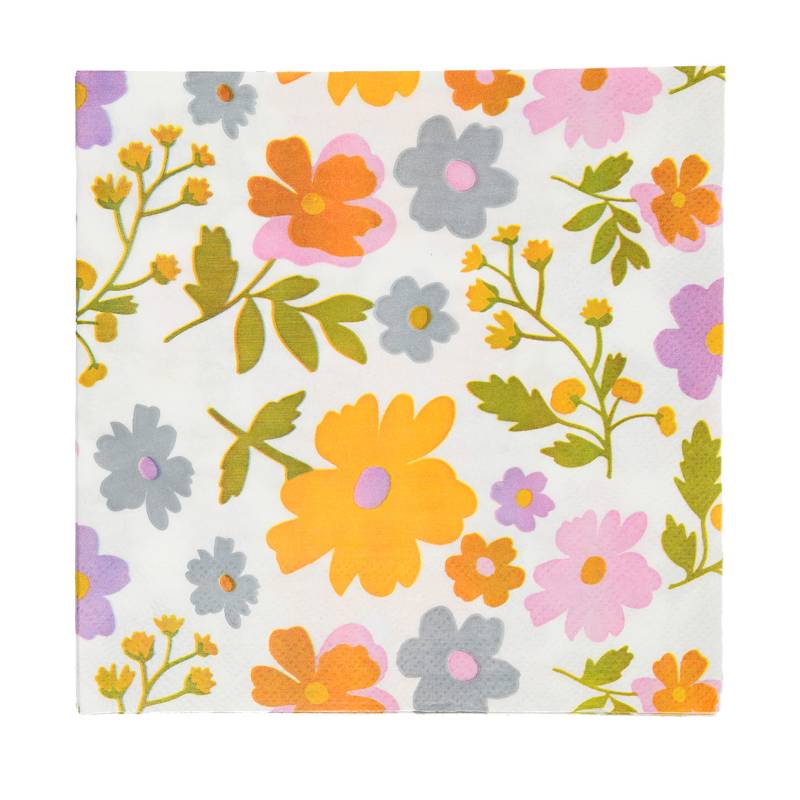 20 Servietten mit Blumen-Muster von My Home