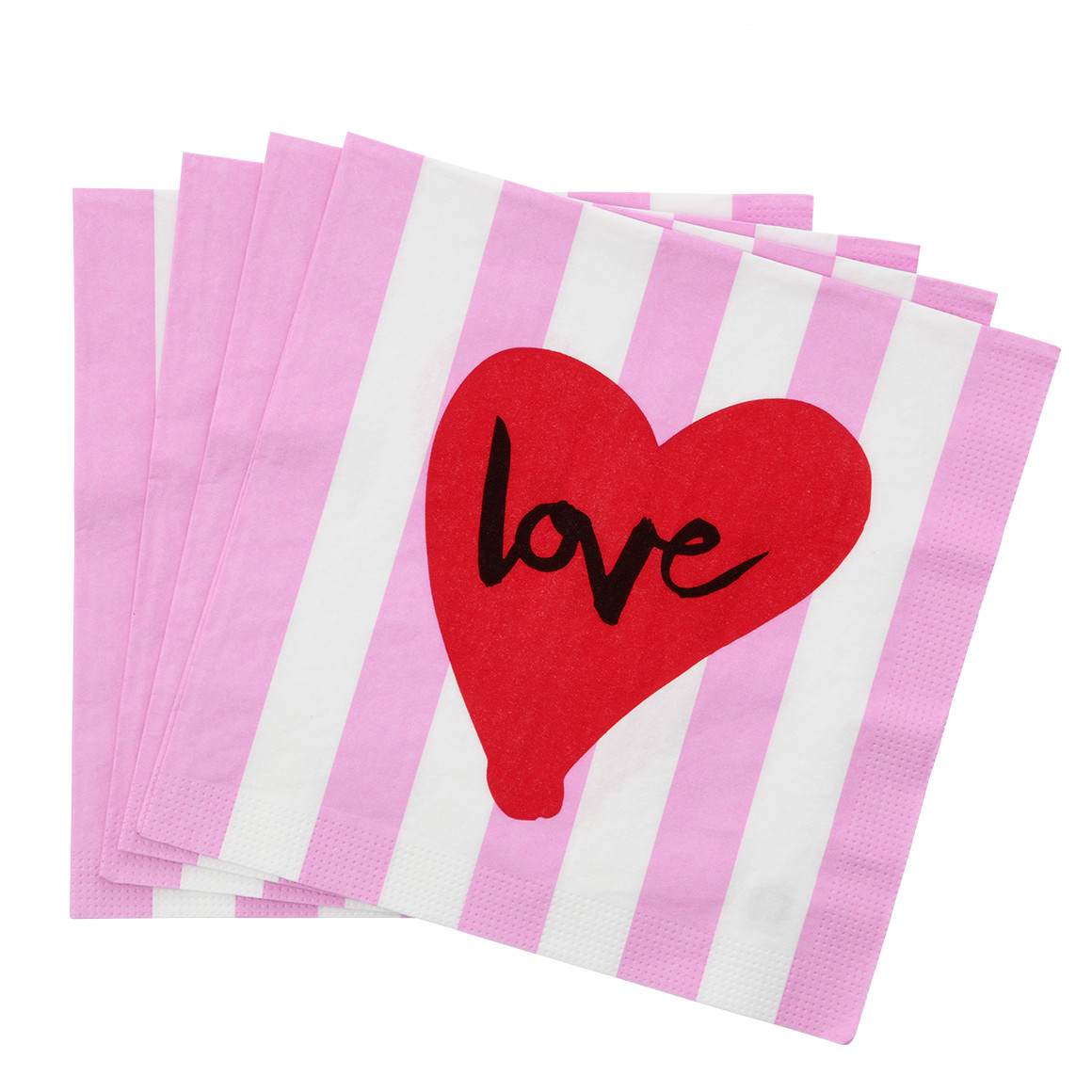 20 Servietten mit Herz-Motiv von My Home