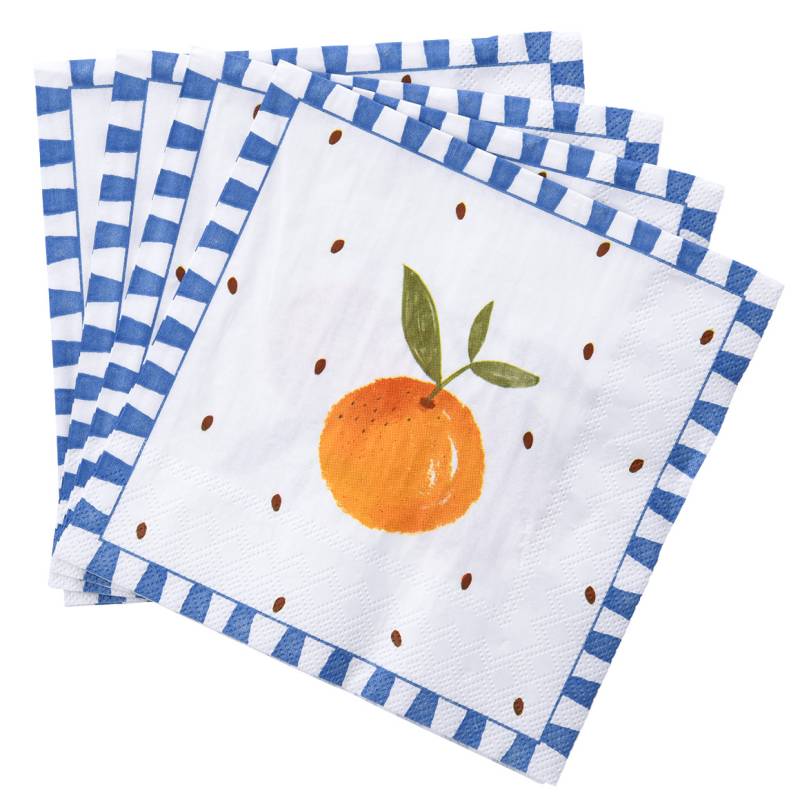 20 Servietten mit Orangen-Dessin von My Home