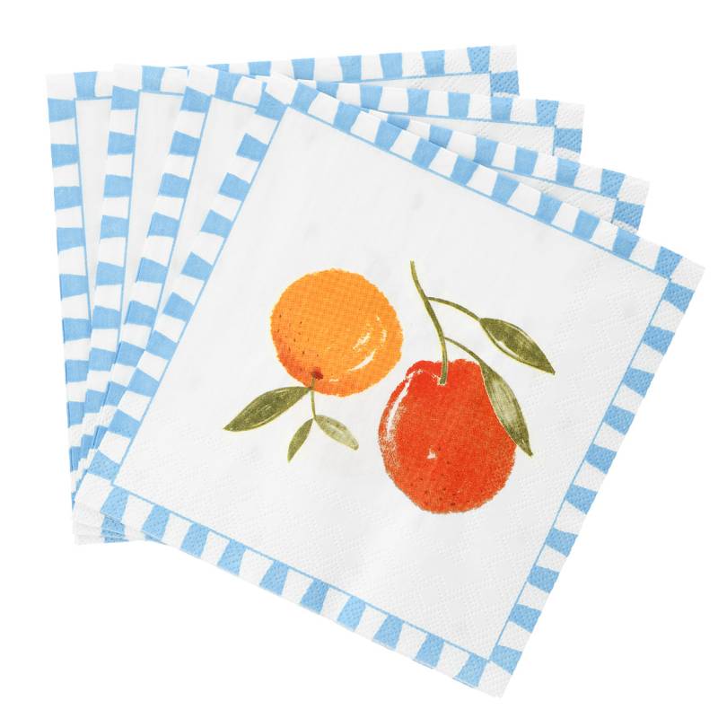 20 Servietten mit Orangen-Dessin von My Home