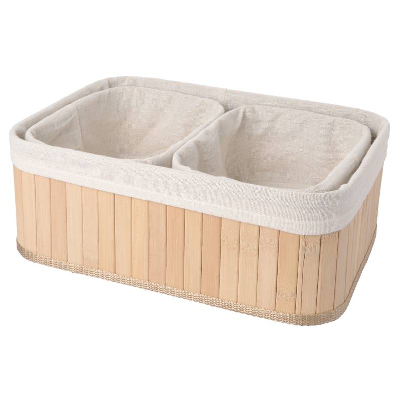 3 Bambus-Körbe im Set von My Home