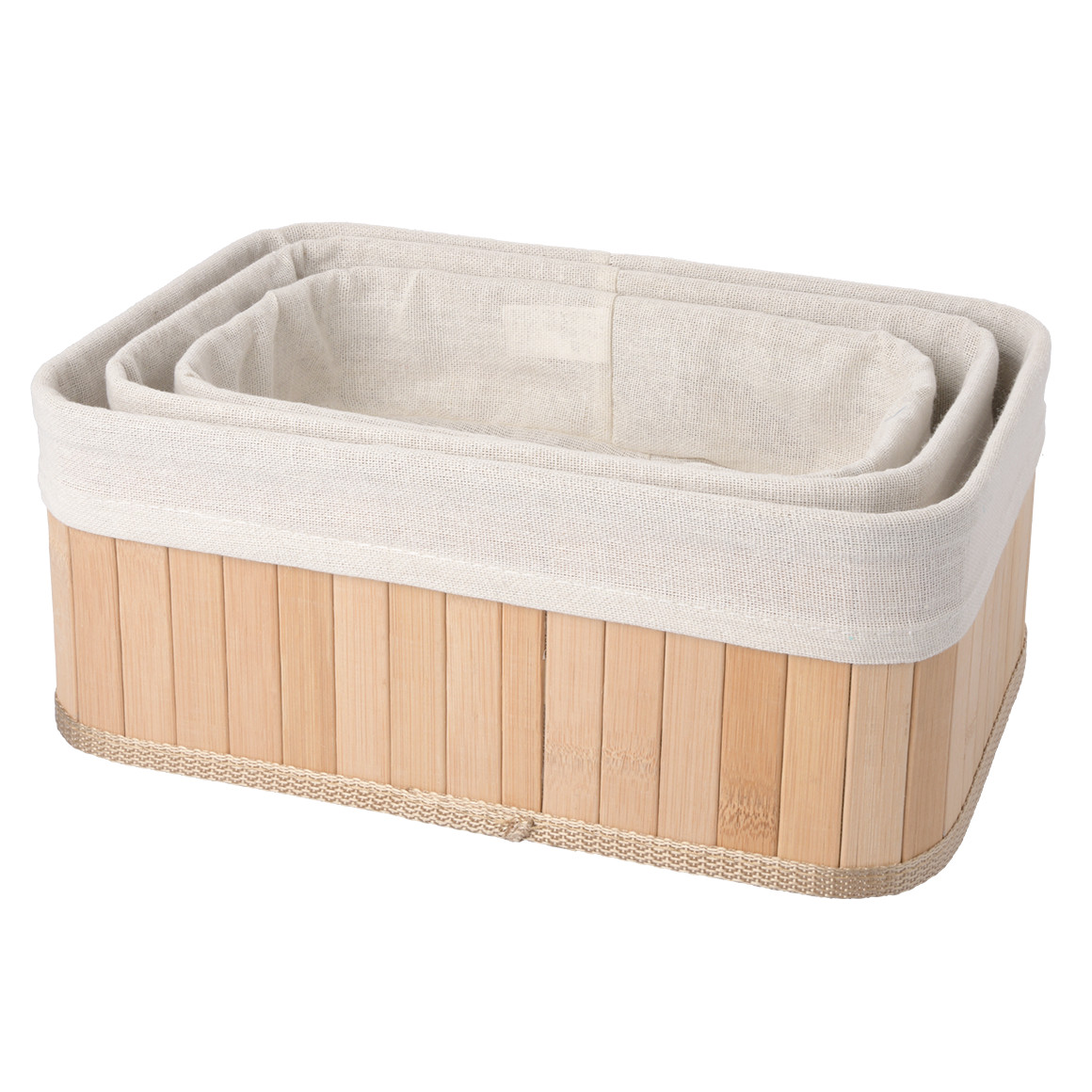 3 Bambus-Körbe im Set von My Home