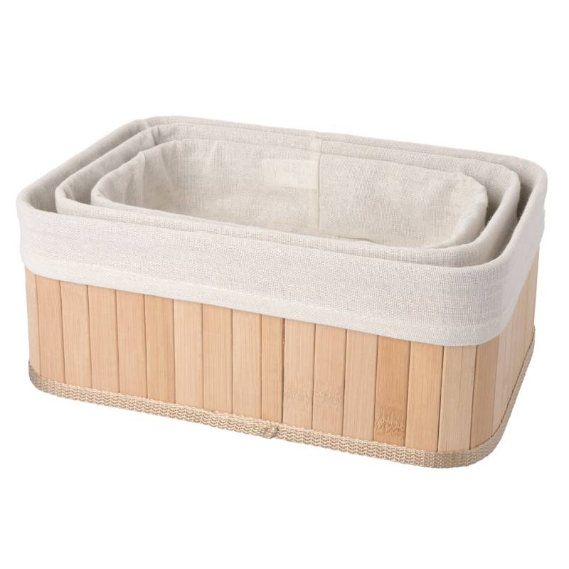 3 Bambus-Körbe im Set von My Home