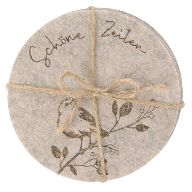 4 Filz-Untersetzer mit Motiven 4 Filz-Untersetzer mit Motiven von My Home