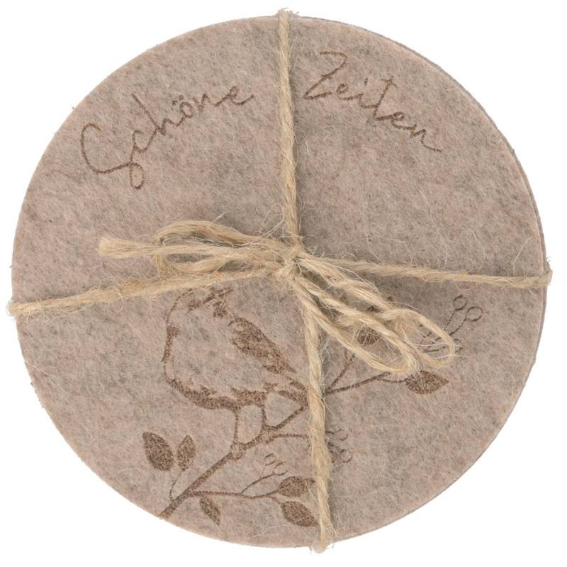 4 Filz-Untersetzer mit Motiven 4 Filz-Untersetzer mit Motiven von My Home