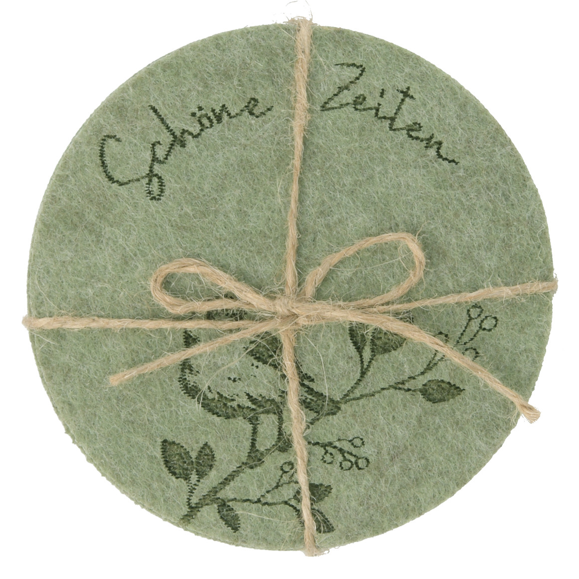 4 Filz-Untersetzer mit Motiven von My Home