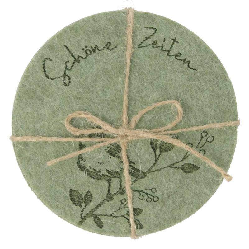 4 Filz-Untersetzer mit Motiven 4 Filz-Untersetzer mit Motiven von My Home