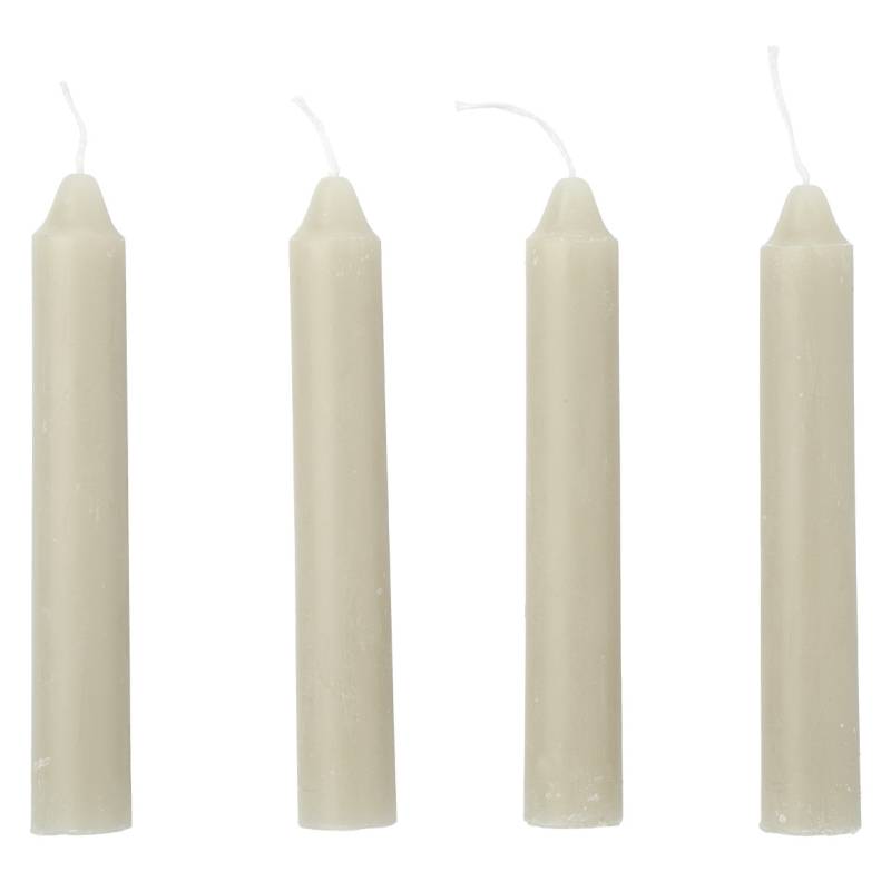 4 Stabkerzen in Unifarben von My Home