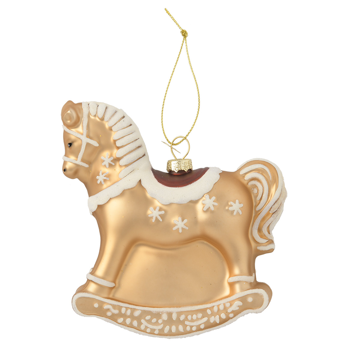 Baumschmuck Schaukelpferd mit Glitzer von My Home
