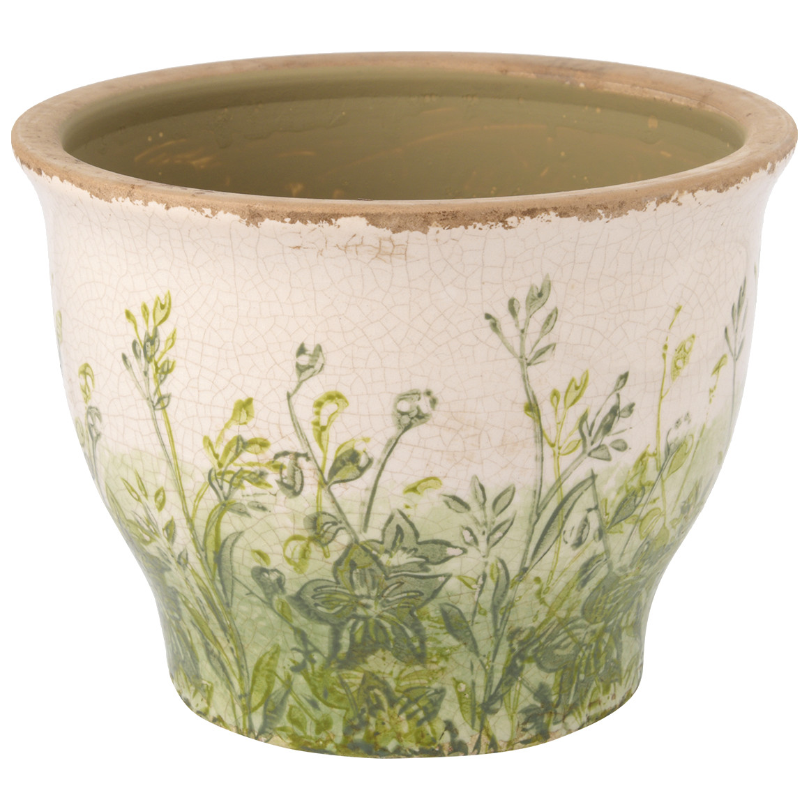 Blumentopf mit Rosmarin-Motiv Blumentopf mit Rosmarin-Motiv von My Home