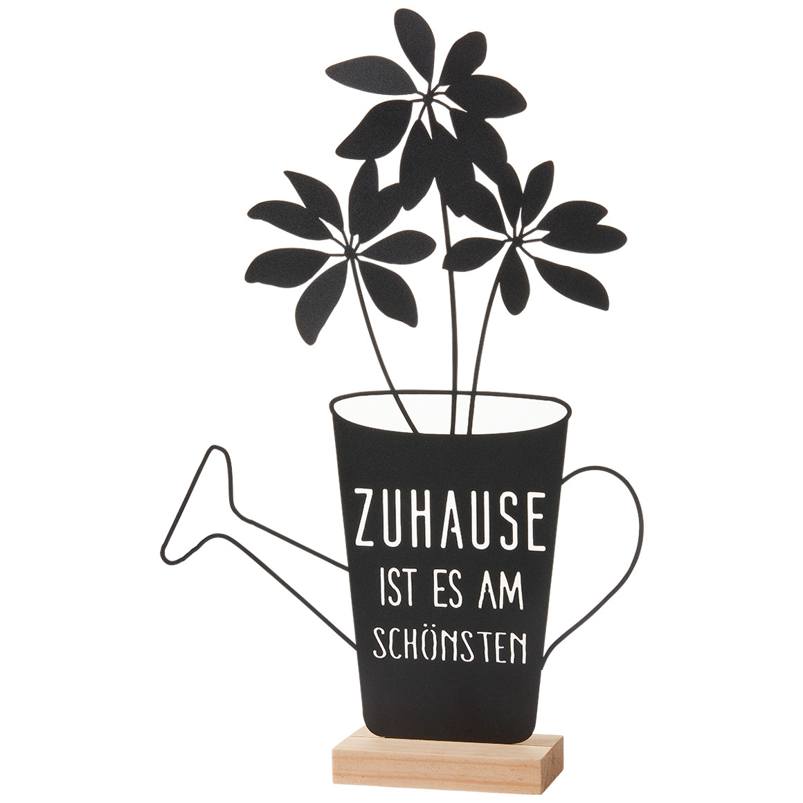 Deko-Aufsteller Gießkanne mit Schriftzug Deko-Aufsteller Gießkanne mit Schriftzug von My Home