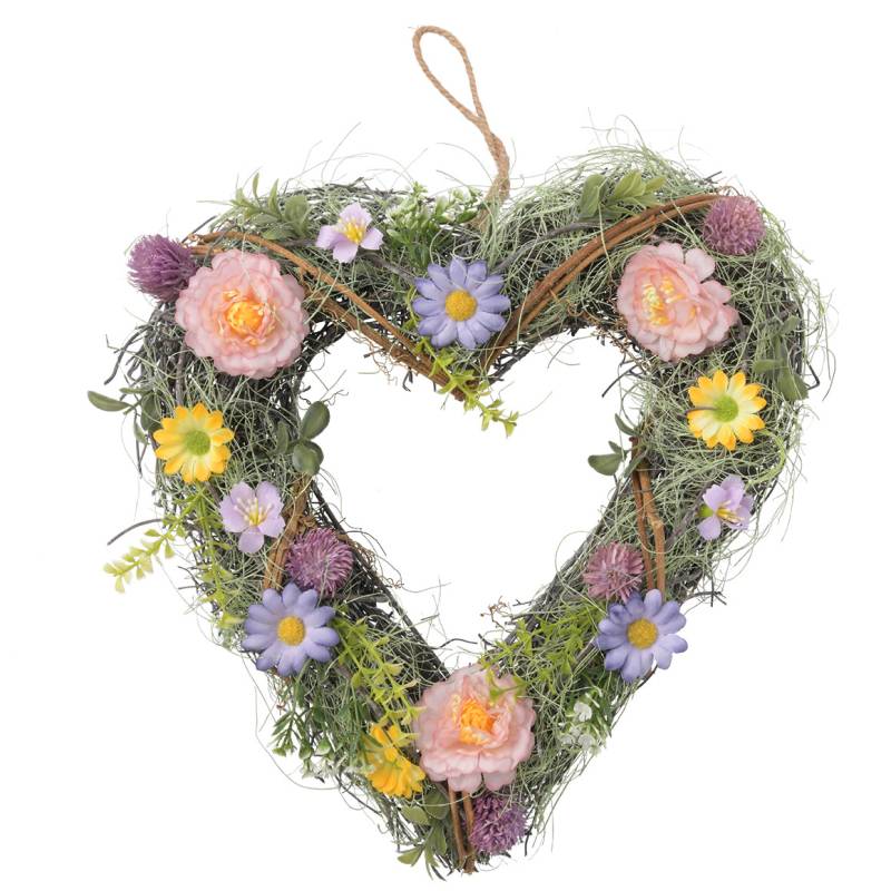 Deko-Hänger Herz mit Kunstblumen von My Home