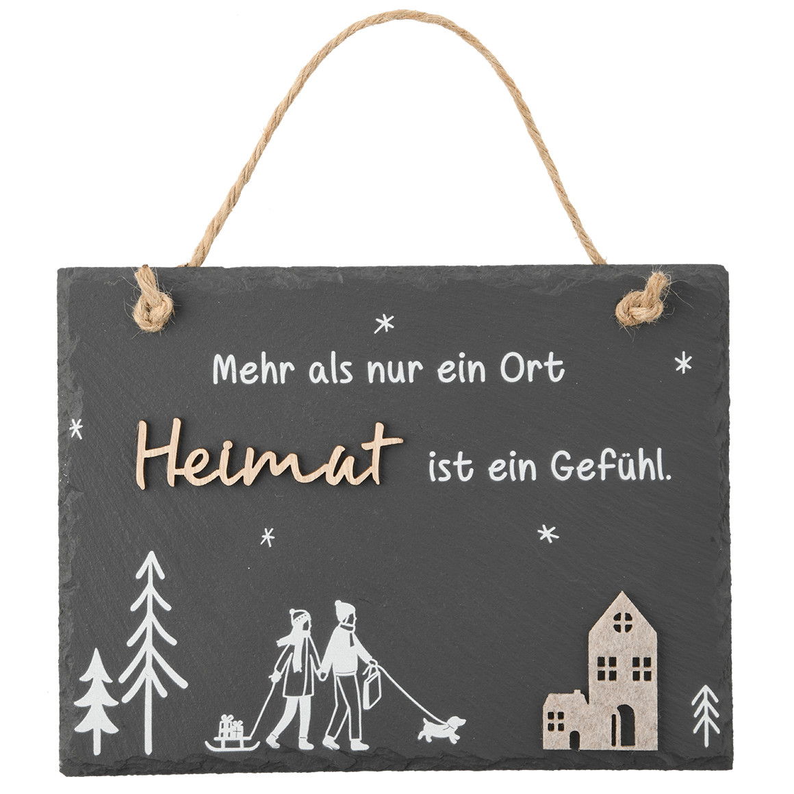 Deko-Hänger aus Schiefer Deko-Hänger aus Schiefer von My Home