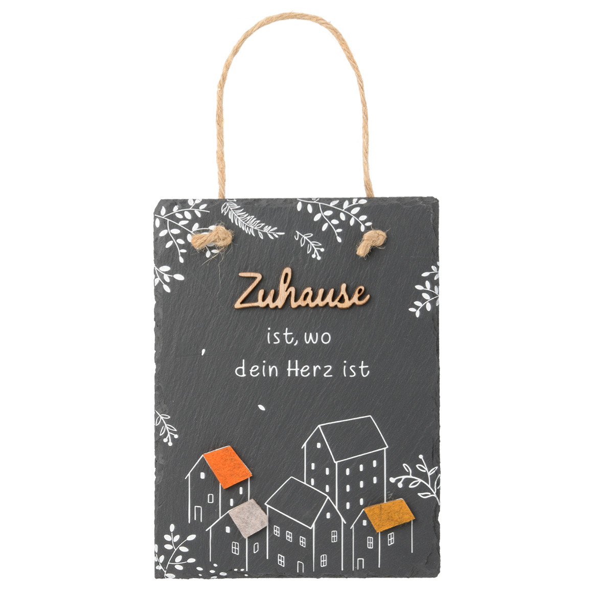 Deko-Schieferschild mit Schriftzug von My Home