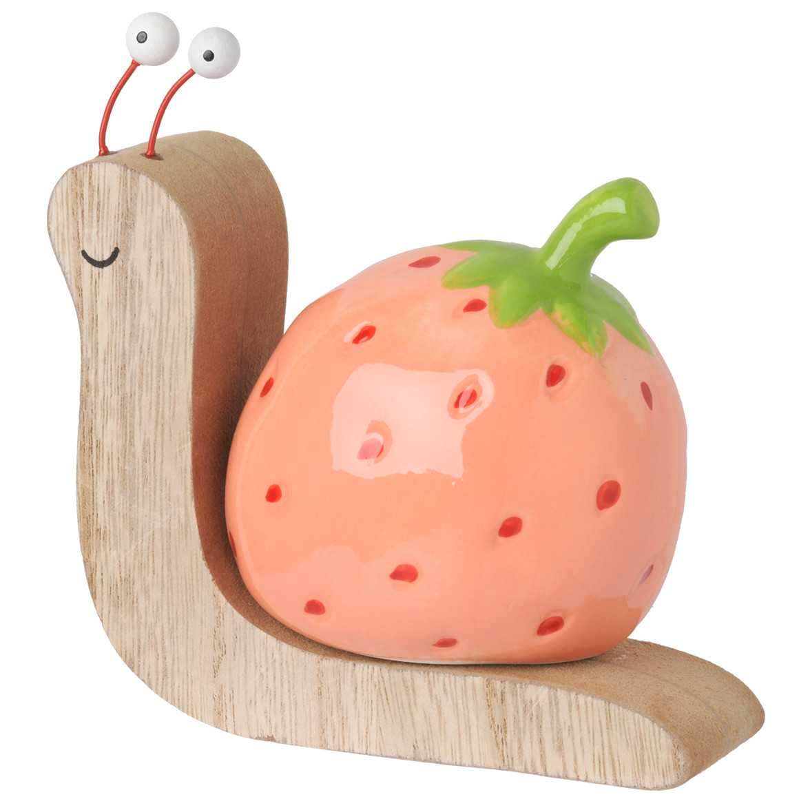 Deko-Schnecke mit Erdbeere aus Keramik Deko-Schnecke mit Erdbeere aus Keramik von My Home