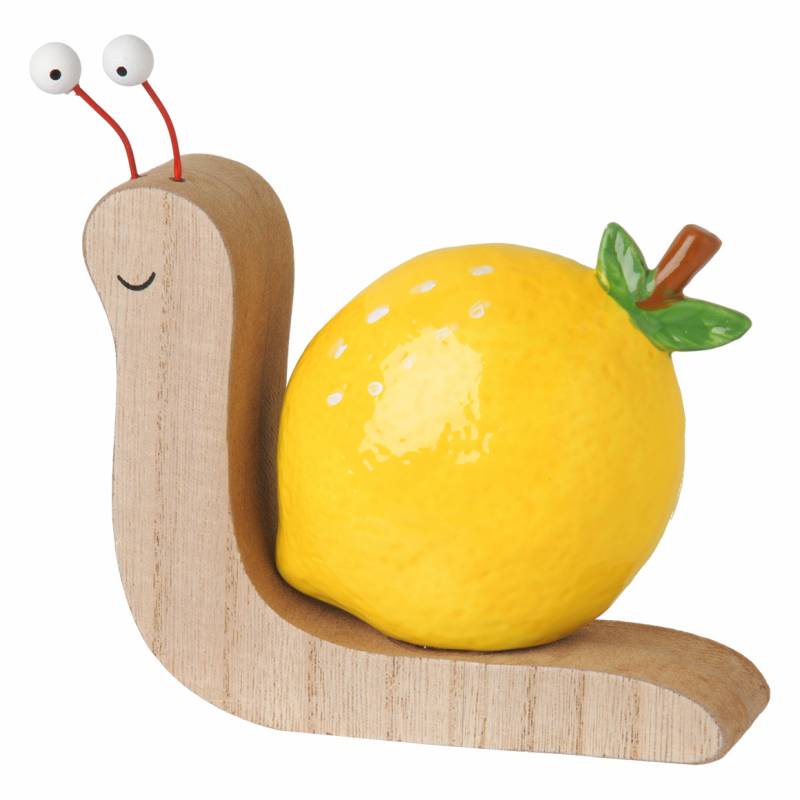 Deko-Schnecke mit Zitrone aus Keramik von My Home