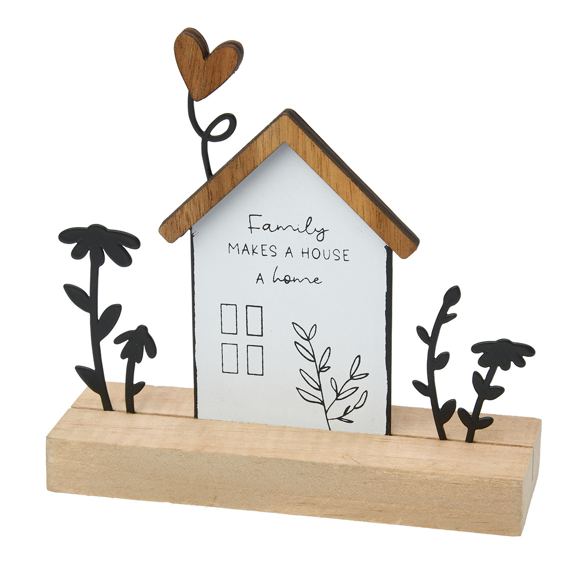 Dekoaufsteller Haus mit Holz-Sockel Dekoaufsteller Haus mit Holz-Sockel von My Home
