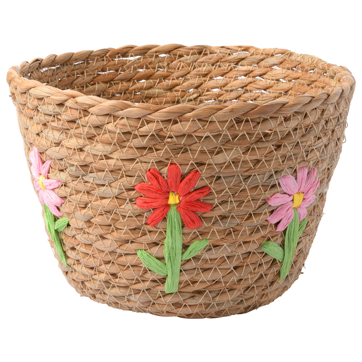 Großer Deko-Korb mit Blumen-Motiv Großer Deko-Korb mit Blumen-Motiv von My Home