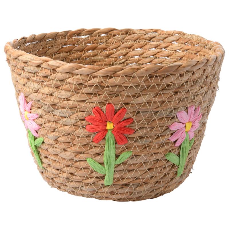 Großer Deko-Korb mit Blumen-Motiv von My Home