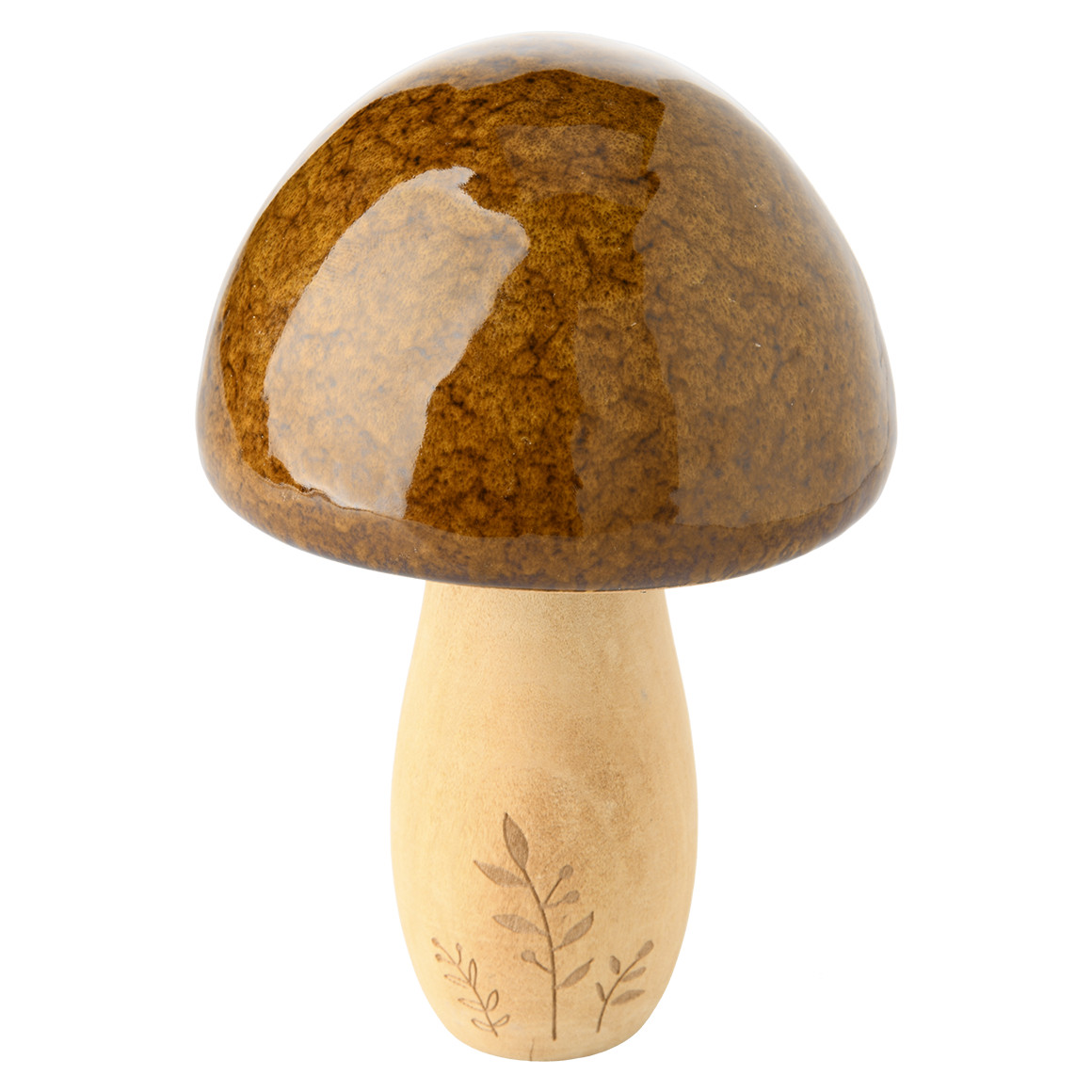 Großer Deko-Pilz mit glänzender Oberfläche von My Home