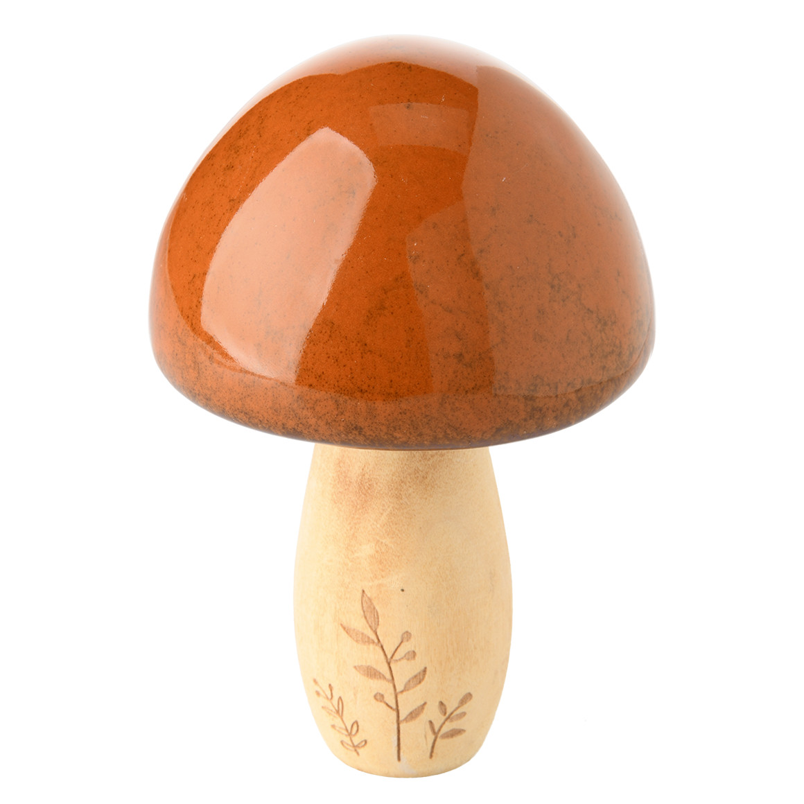 Großer Deko-Pilz mit glänzender Oberfläche von My Home