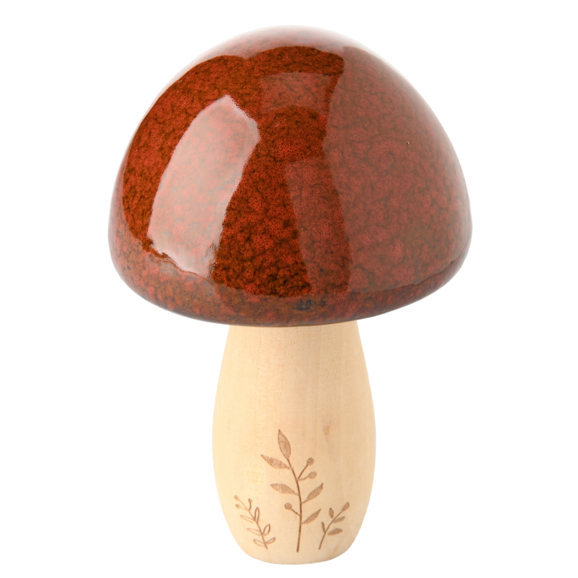 Großer Deko-Pilz mit glänzender Oberfläche von My Home