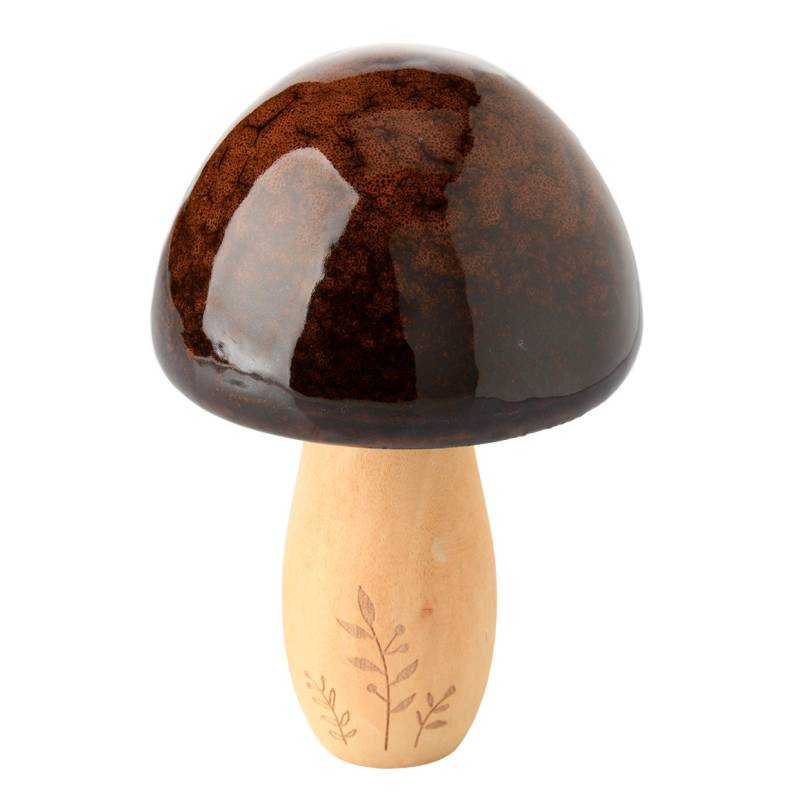 Großer Deko-Pilz mit glänzender Oberfläche von My Home