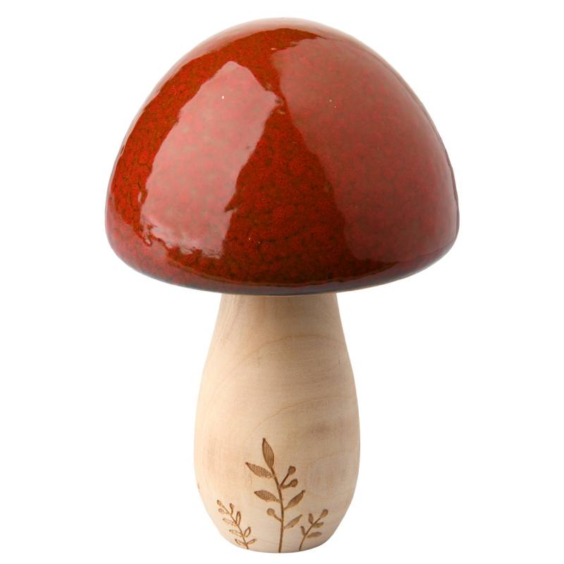 Großer Deko-Pilz mit glänzender Oberfläche von My Home