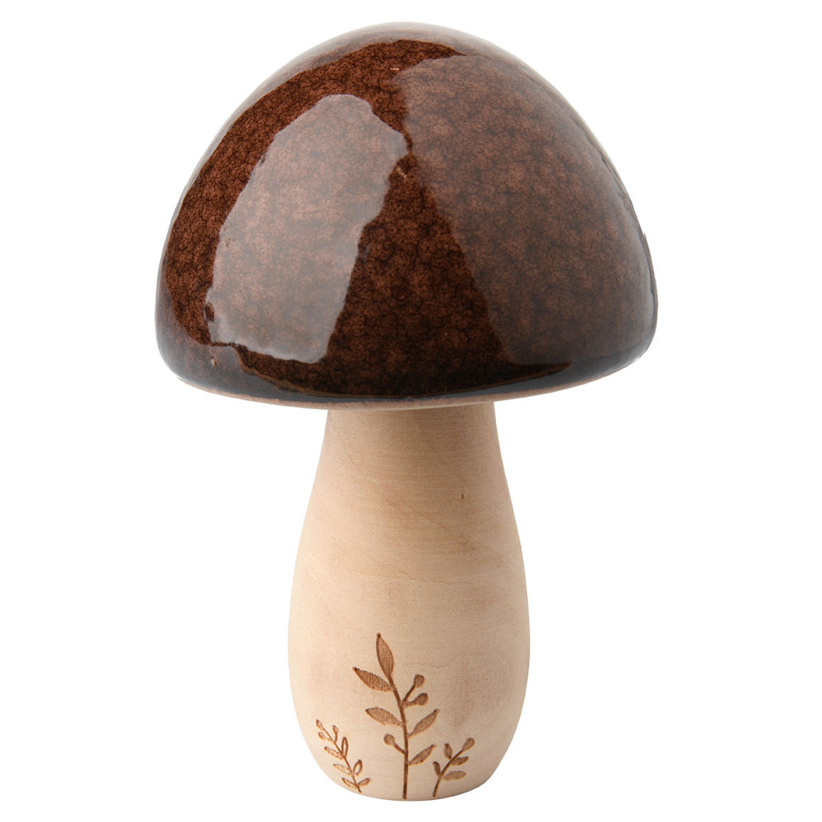 Großer Deko-Pilz mit glänzender Oberfläche von My Home