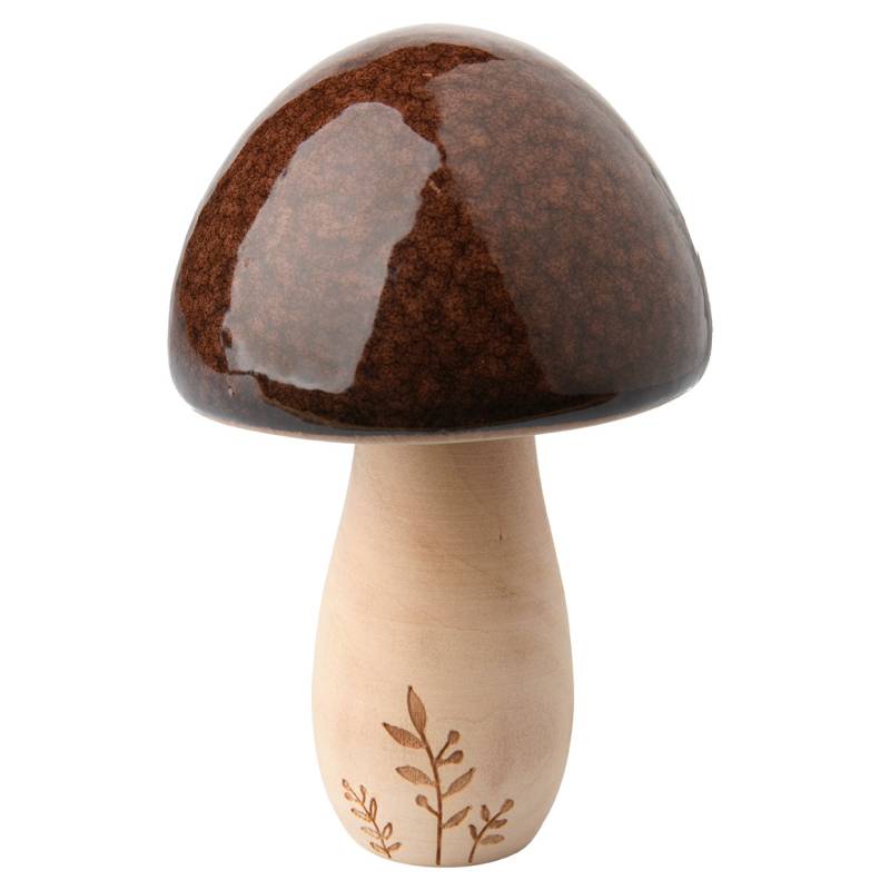 Großer Deko-Pilz mit glänzender Oberfläche von My Home