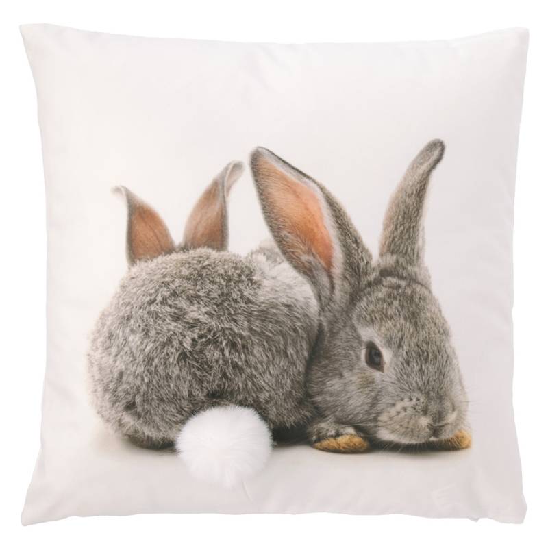 Kissen mit Hasen-Motiv Kissen mit Hasen-Motiv von My Home
