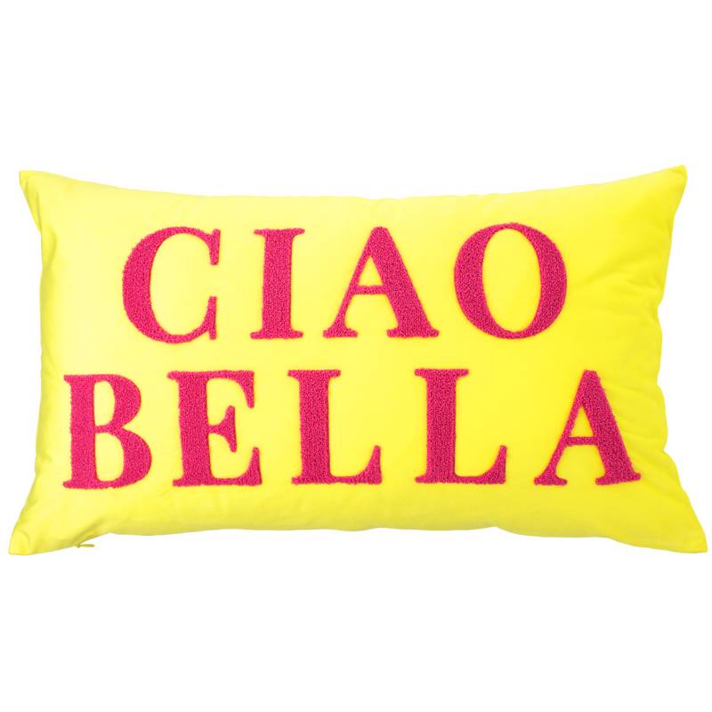 Kissenhülle mit Schriftzug von My Home