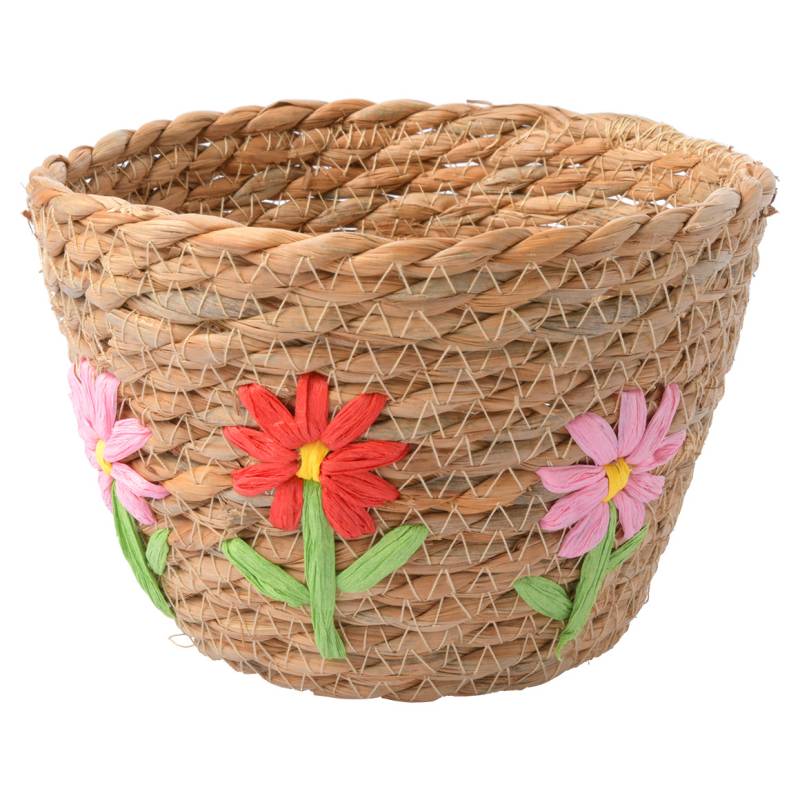 Kleiner Deko-Korb mit Blumen-Motiv von My Home