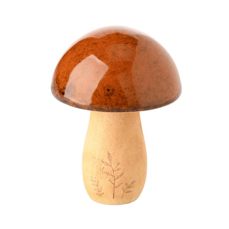 Kleiner Deko-Pilz mit glänzender Oberfläche von My Home