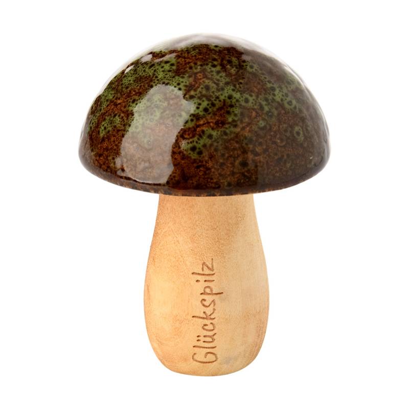 Kleiner Deko-Pilz mit glänzender Oberfläche von My Home