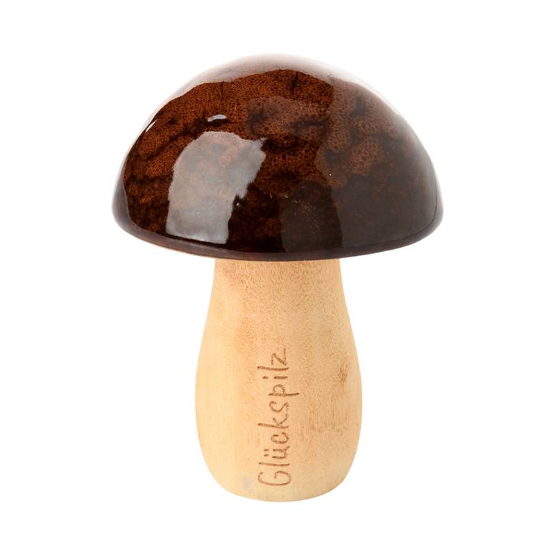 Kleiner Deko-Pilz mit glänzender Oberfläche von My Home