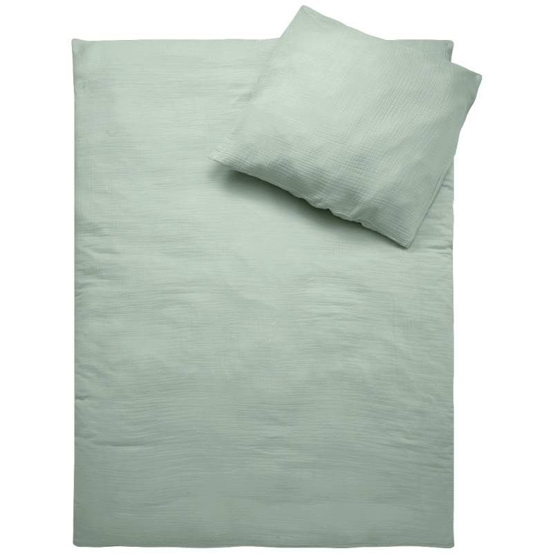 Musselin Bettwäsche 155 x 220 cm unifarben von My Home
