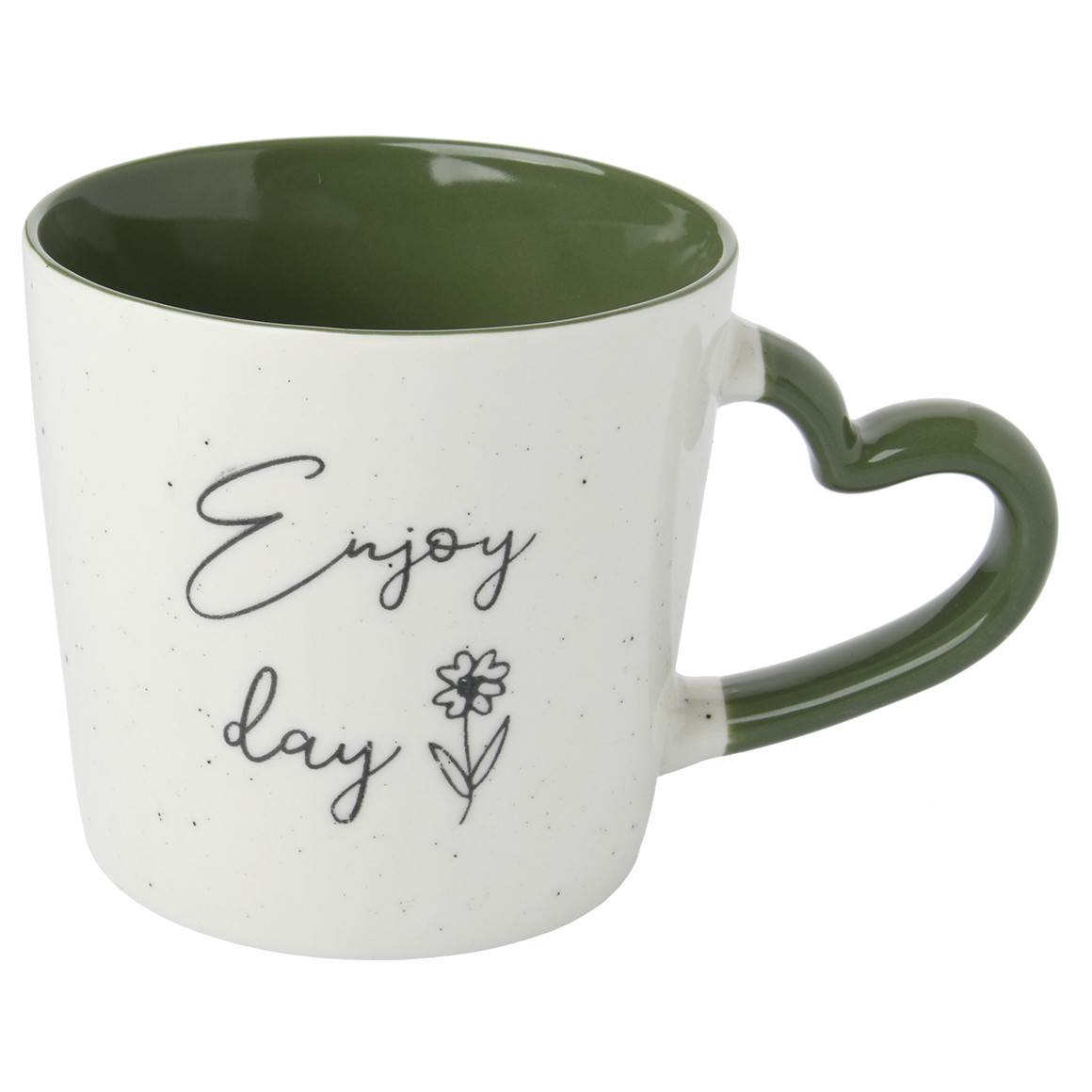Tasse mit Herzhenkel und Schriftzug Tasse mit Herzhenkel und Schriftzug von My Home