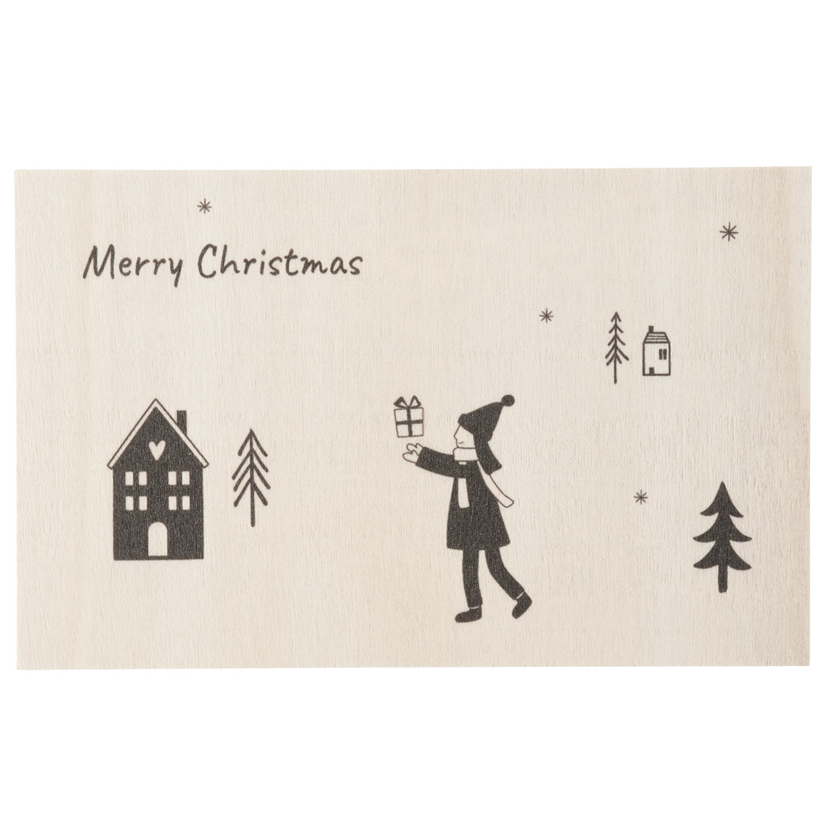 Weihnachts-Postkarte aus Holz Weihnachts-Postkarte aus Holz von My Home
