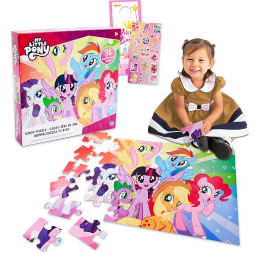 My Little Pony Bodenpuzzle für Kinder – Bündel mit 36-teiligem MLP-Bodenpuzzle, Aufklebern, mehr | My Little Pony Puzzles für Kinder im Alter von 4-6 Jahren My Little Pony Bodenpuzzle für Kinder – Bündel mit 36-teiligem MLP-Bodenpuzzle, Aufklebern, mehr | My Little Pony Puzzles für Kinder im Alter von 4-6 Jahren von My Little Pony
