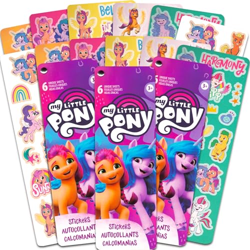My Little Pony Stickers Party Favors 16 Sheets Over 380 Stickers plus 2 Separately Licensed Reward Stickers - MLP favorites include Rainbow Dash, Twilight Sparkle, Pinkie Pie, Rarity, and more! von My Little Pony