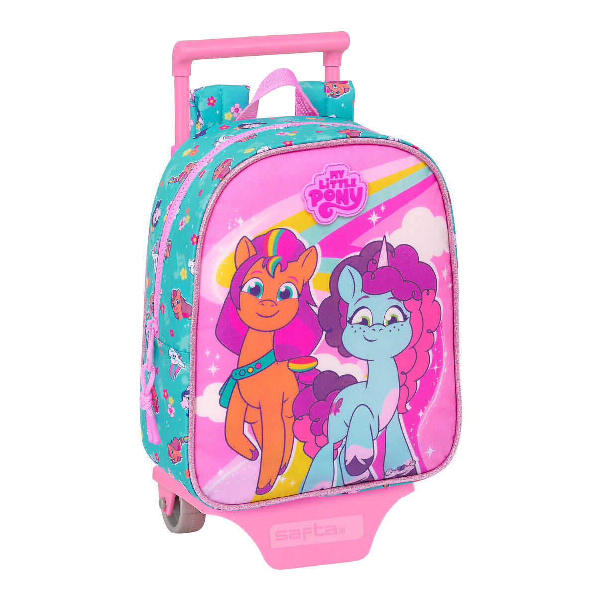 Schulrucksack mit Rädern My Little Pony Magic Rosa türkis 22 x 27 x 10 cm Schulrucksack mit Rädern My Little Pony Magic Rosa türkis 22 x 27 x 10 cm von My Little Pony