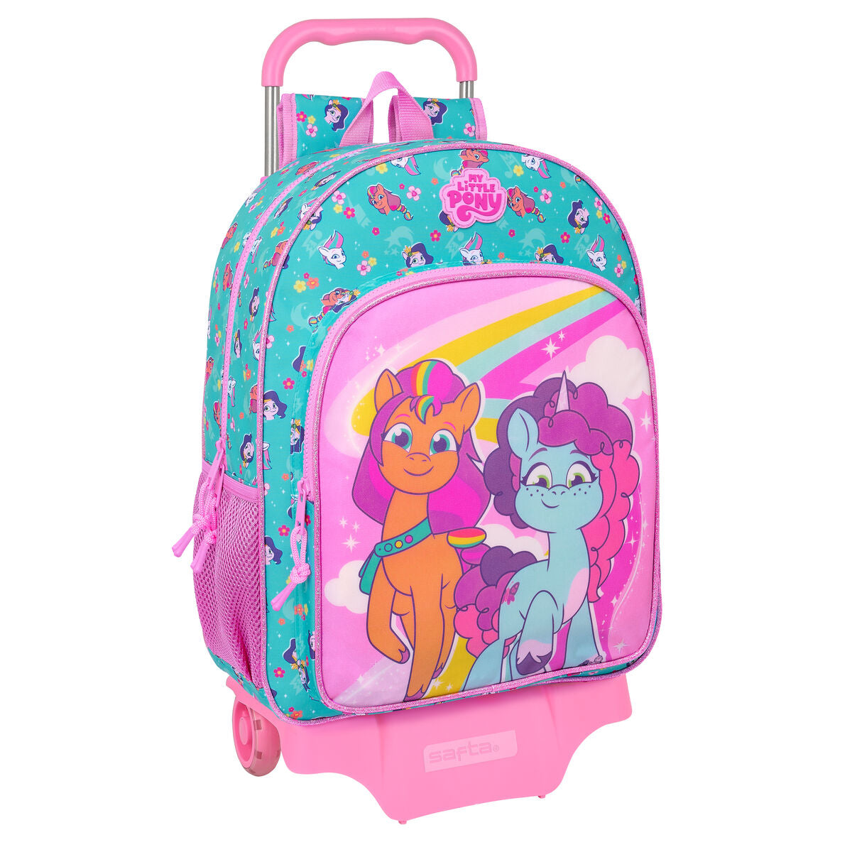 Schulrucksack mit Rädern My Little Pony Magic Rosa türkis 33 x 42 x 14 cm Schulrucksack mit Rädern My Little Pony Magic Rosa türkis 33 x 42 x 14 cm von My Little Pony