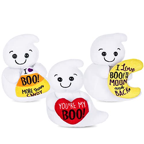 My OLi 15.2 cm gefüllte Halloween-Geisterspielzeuge sitzende Plüschpuppen mit Herz/Candy Corn/Mond Packung mit 3 Halloween-Ornamenten Schönes Geschenk für Kinder My OLi 15.2 cm gefüllte Halloween-Geisterspielzeuge sitzende Plüschpuppen mit Herz/Candy Corn/Mond Packung mit 3 Halloween-Ornamenten Schönes Geschenk für Kinder von My OLi