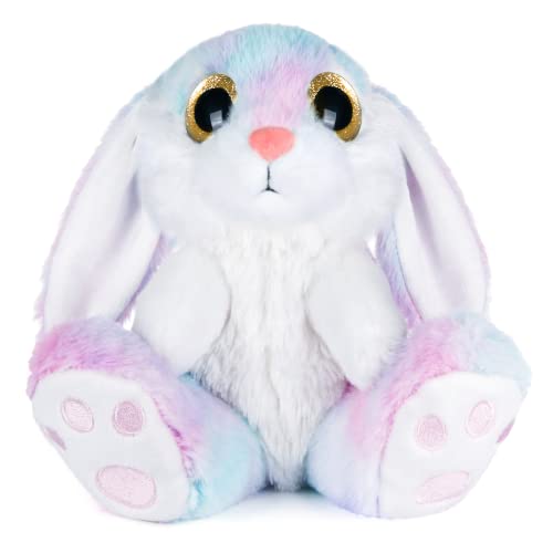 My OLi Kuscheltier Hase 20cm Plüsch Hase Stofftier Kuscheltiere Schlappohren Sitzend Kuschelhase Plüschtiere Für Mädchen Kinder Jungen-Regenbogen von My OLi