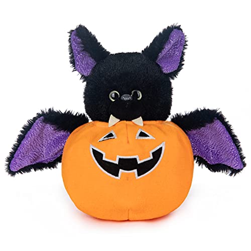 My OLi Plüsch-Kürbisse Gefüllte Fledermaus-Plüsch-Halloween-Spielzeug-Kürbisse mit Abnehmbarer Fledermaus, die im Dunkeln leuchten, Spielzeug-Halloween-Ornamente/Geschenke für Kinder von My OLi