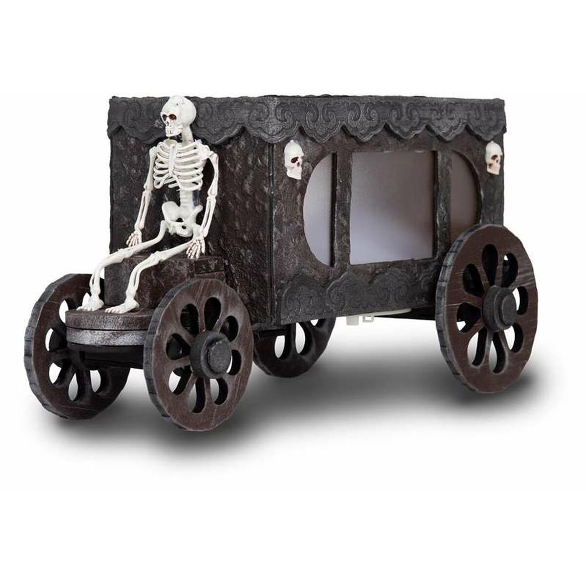 Halloween-Dekoration My Other Me Totenkopf Kutsche 18 x 31 x 18 cm Schwarz von My Other Me